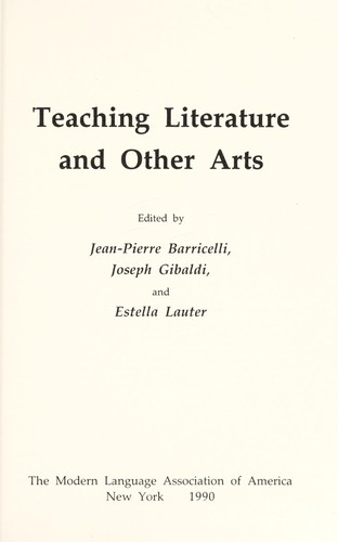 Teaching literature and other arts