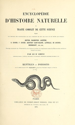 Encyclopédie d'histoire naturelle