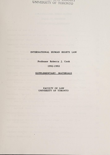 International human rights law