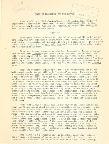 Training leadership for the future