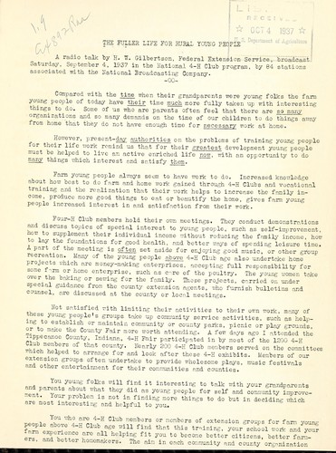 The fuller life for rural young people