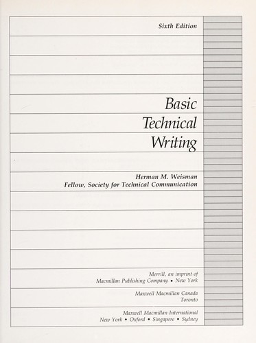 Basic technical writing