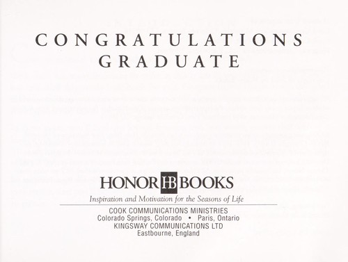 Congratulations graduate