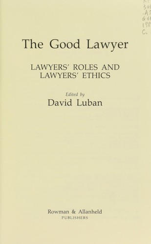 The Good lawyer