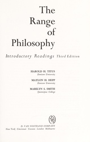 The range of philosophy