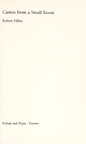 Cantos from a small room