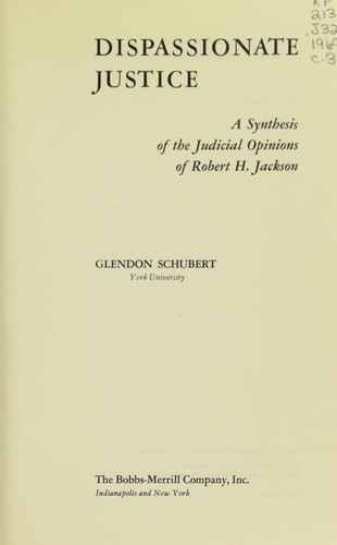 Dispassionate justice