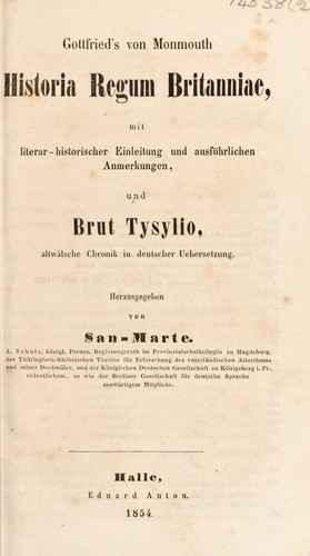 Gottfried's von Monmouth historia regum Britannie