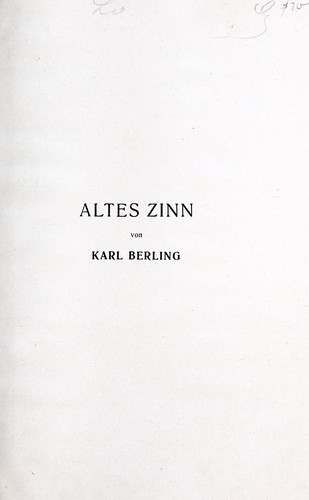 Altes zinn
