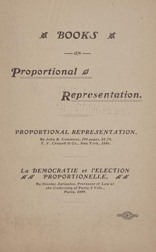 Proportional representation