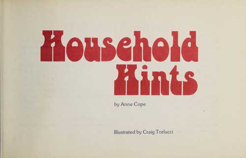 Household hints