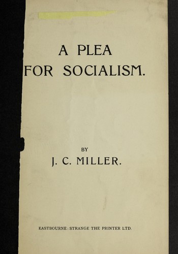 A plea for socialism