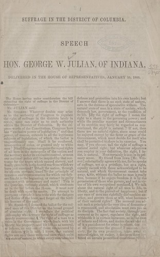 Suffrage in the District of Columbia