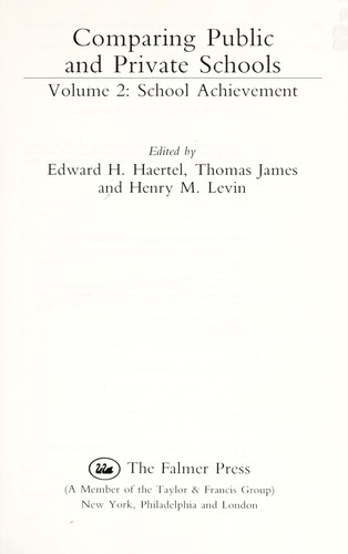 Comparing public and private schools