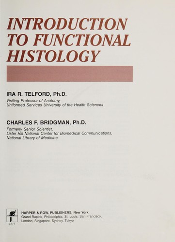 Introduction to functional histology