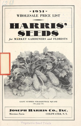 Harris' seeds for market gardeners and florists