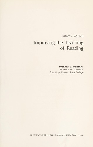 Improving the teaching of reading.