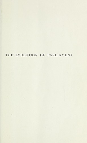 The evolution of Parliament