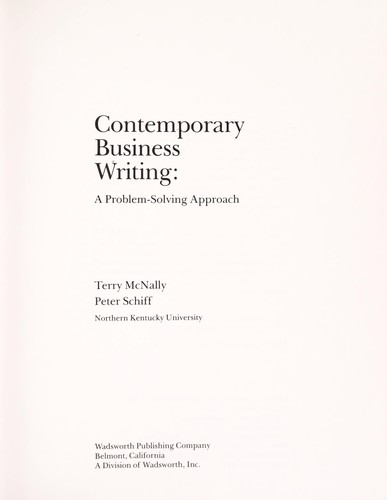 Contemporary business writing