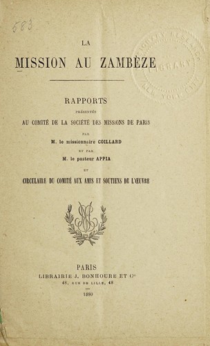 La mission au Zambeze