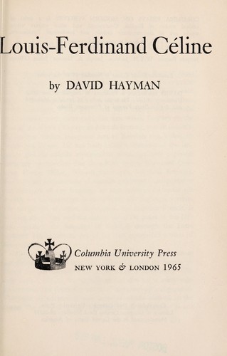 Louis-Ferdinand Céline.