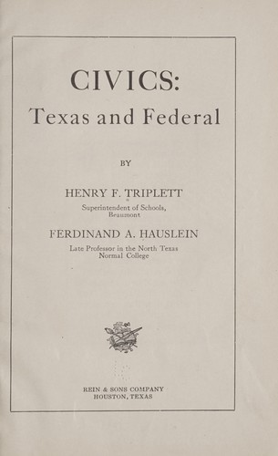 Civics: Texas and federal