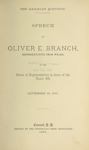 The railroad question.