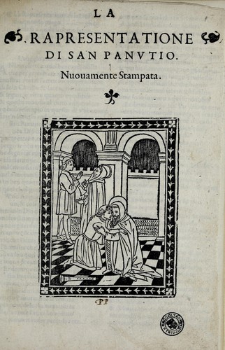 La rapresentatione di San Panvtio