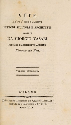 Vite de' più eccellenti pittori scultori e architetti