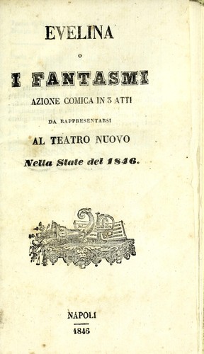 Evelina, o, I fantasmi