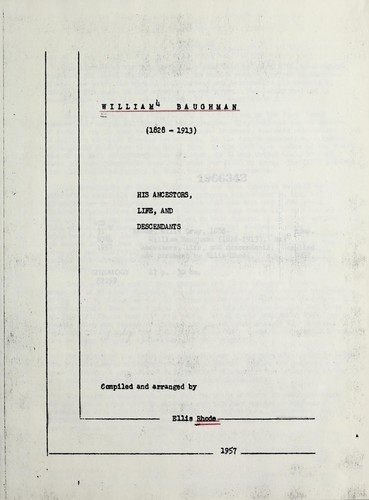 William Baughman (1828-1913)