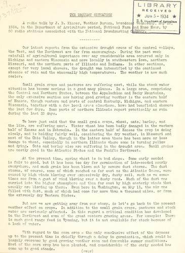 The drought situation