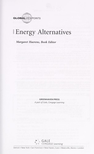 Energy alternatives