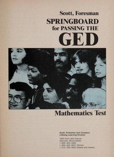 Scott, Foresman springboard for passing the GED mathematics test