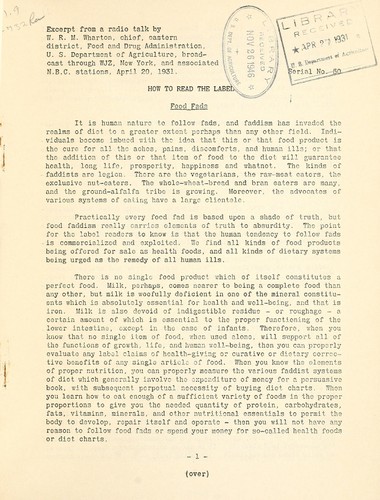 How to read the label