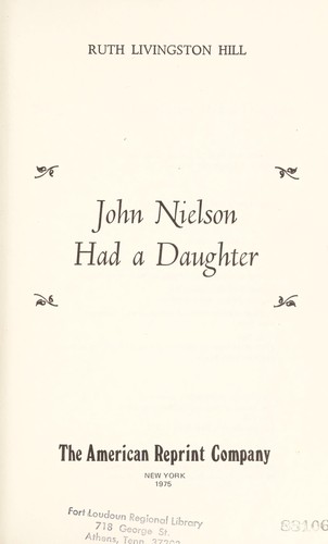 John Nielson had a daughter