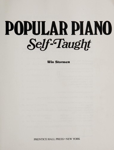 Popular piano self-taught