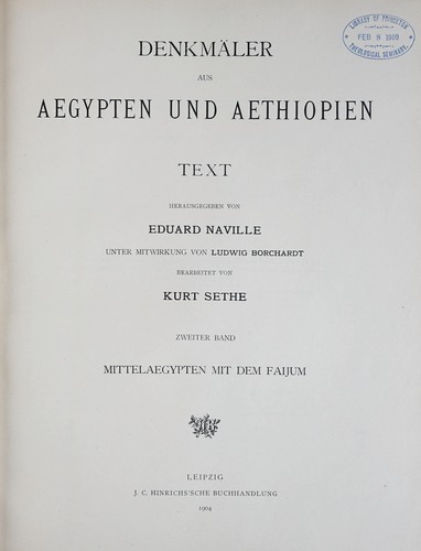 Denkmäler aus Aegypten und Aethiopien
