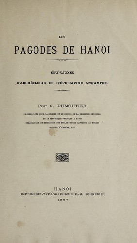 Les pagodes de Hanoi