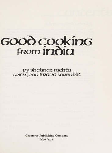 Good cooking from India