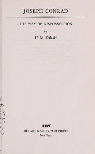Joseph Conrad, the way of dispossession
