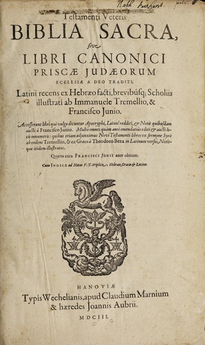 Testamenti Veteris Biblia Sacra