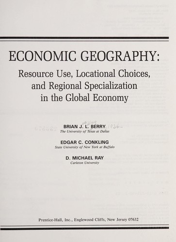 Economic geography