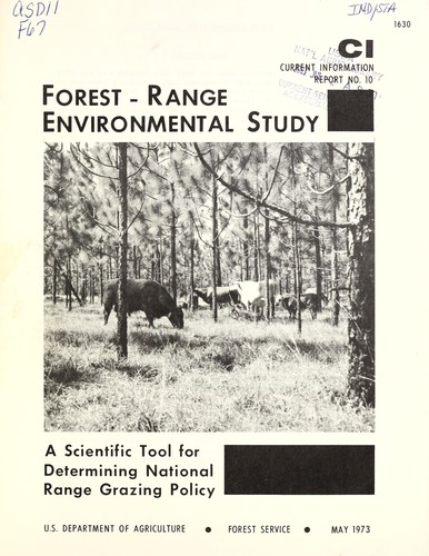 Forest-range environmental study
