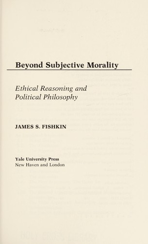 Beyond subjective morality