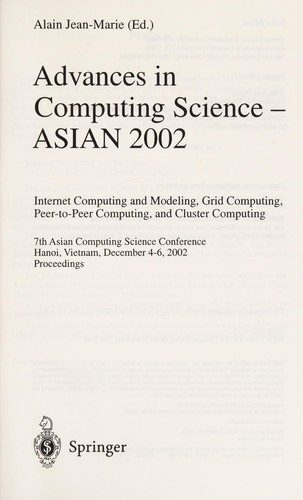 Advances in computing science--ASIAN 2002