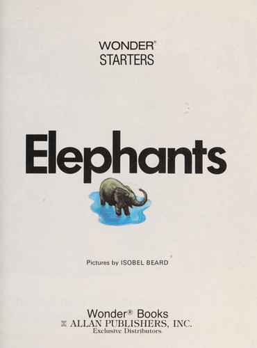 Elephants (Wonder starters)