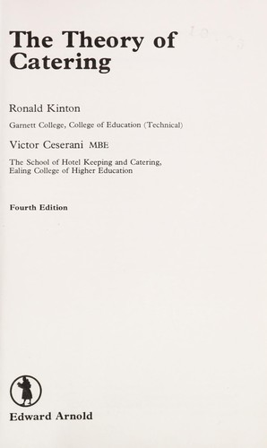 The theory of catering