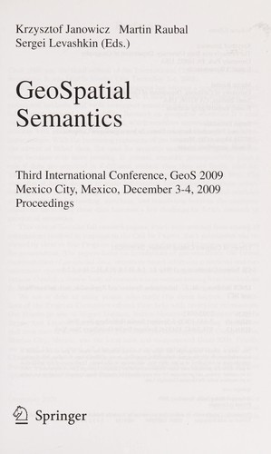 GeoSpatial semantics