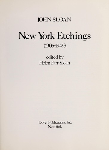 New York etchings (1905-1949)